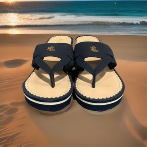 Lauren Ralph Lauren Rosalind Wedge Navy